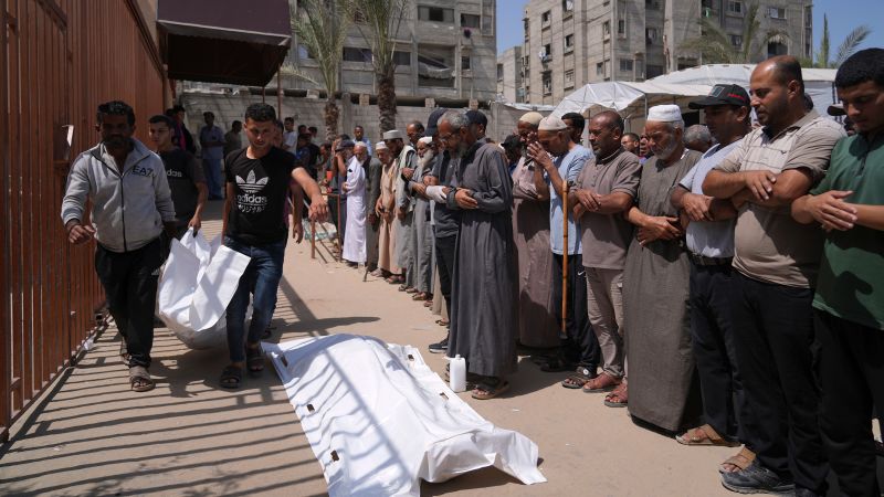 At least 31 Palestinians killed after Israeli forces open fire near Gaza aid distribution center, Palestinian officials say