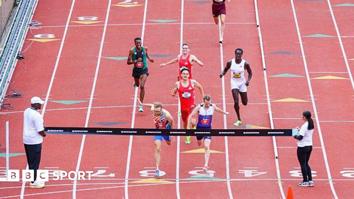 Grand Slam Track: Josh Kerr wins 1500m, Melissa Jefferson-Wooden wins 100m