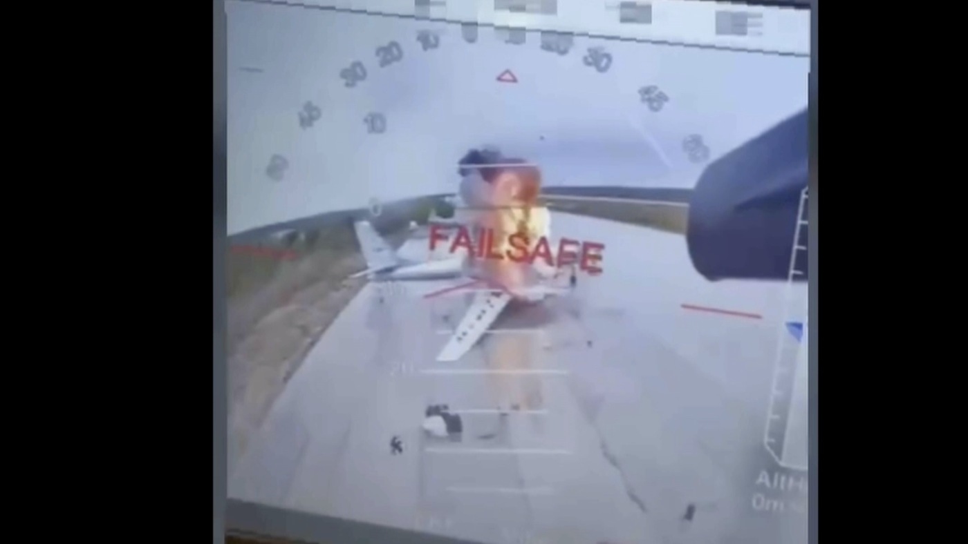Ukrainian drones hit Russian bombers ahead of peace talks : NPR